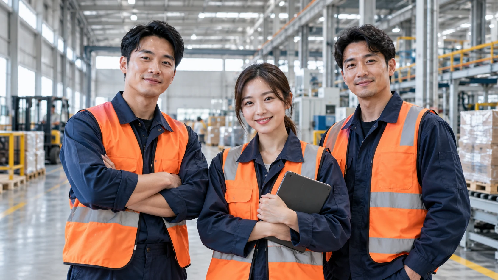 物流與製造現場的團隊夥伴